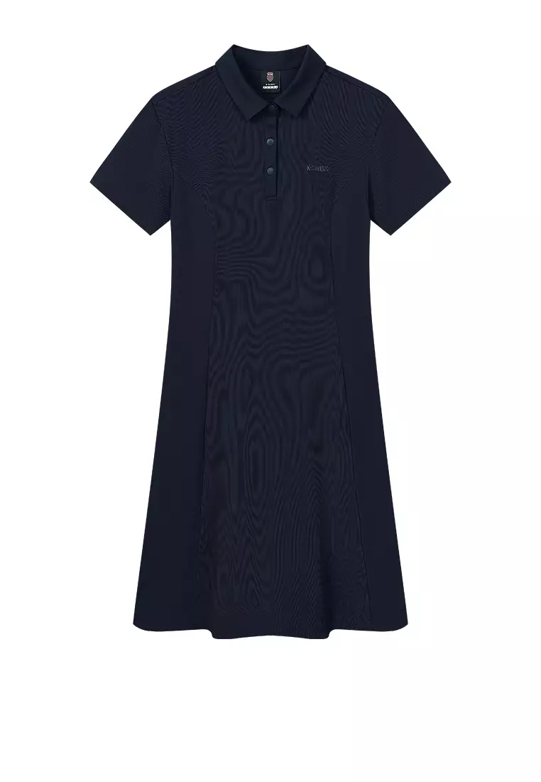 K-Swiss WOMEN'S K-SWISS LOGO JACQUARD POLO DRESS 2025 | Buy