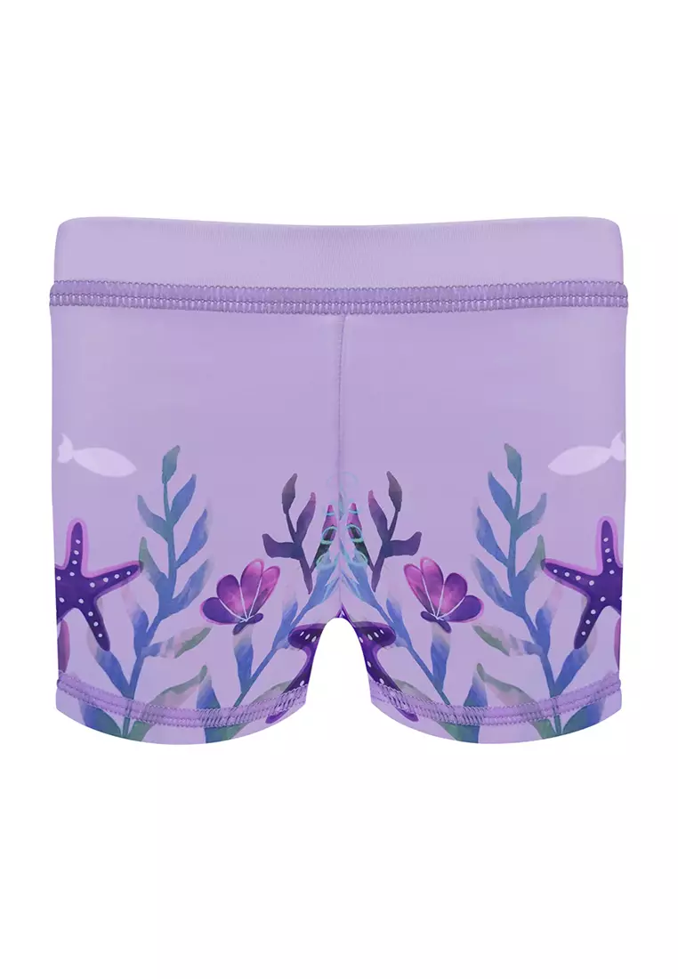 Sofia the First Long Sleeved Rashguard Top Boyleg Shorts Girls Kids Swimwear