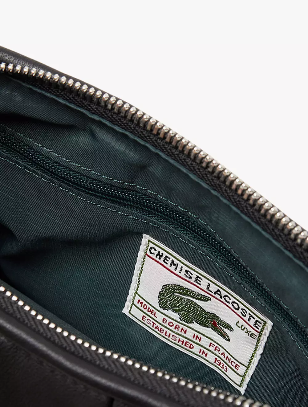 Medium Runway Lenglen Leather Bag - Black