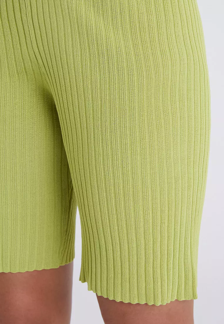 Buy Urban Revivo Ribbed Knit Shorts 2025 Online ZALORA