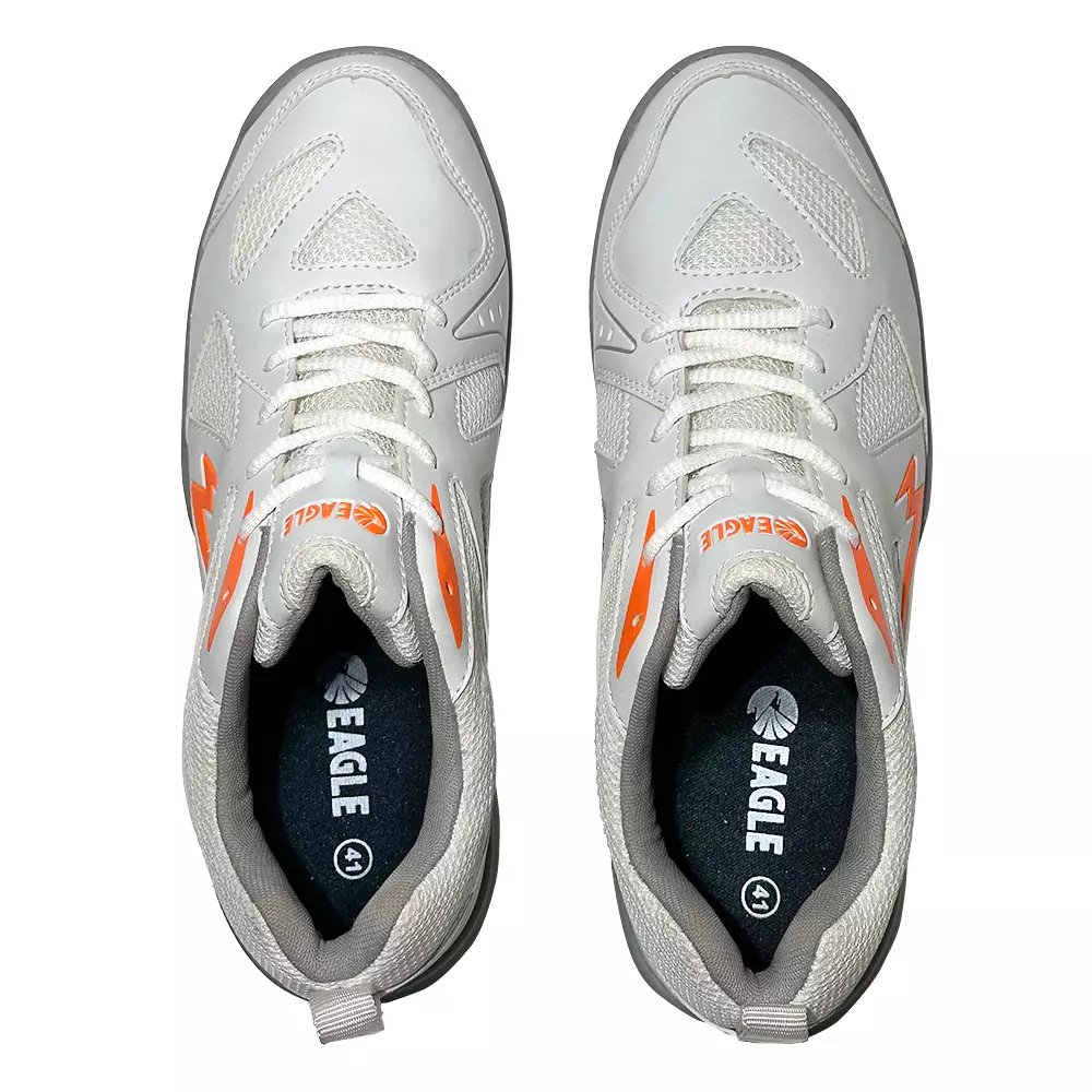 Eagle Sepatu Badminton Vector - PUTIH/ABU ABU