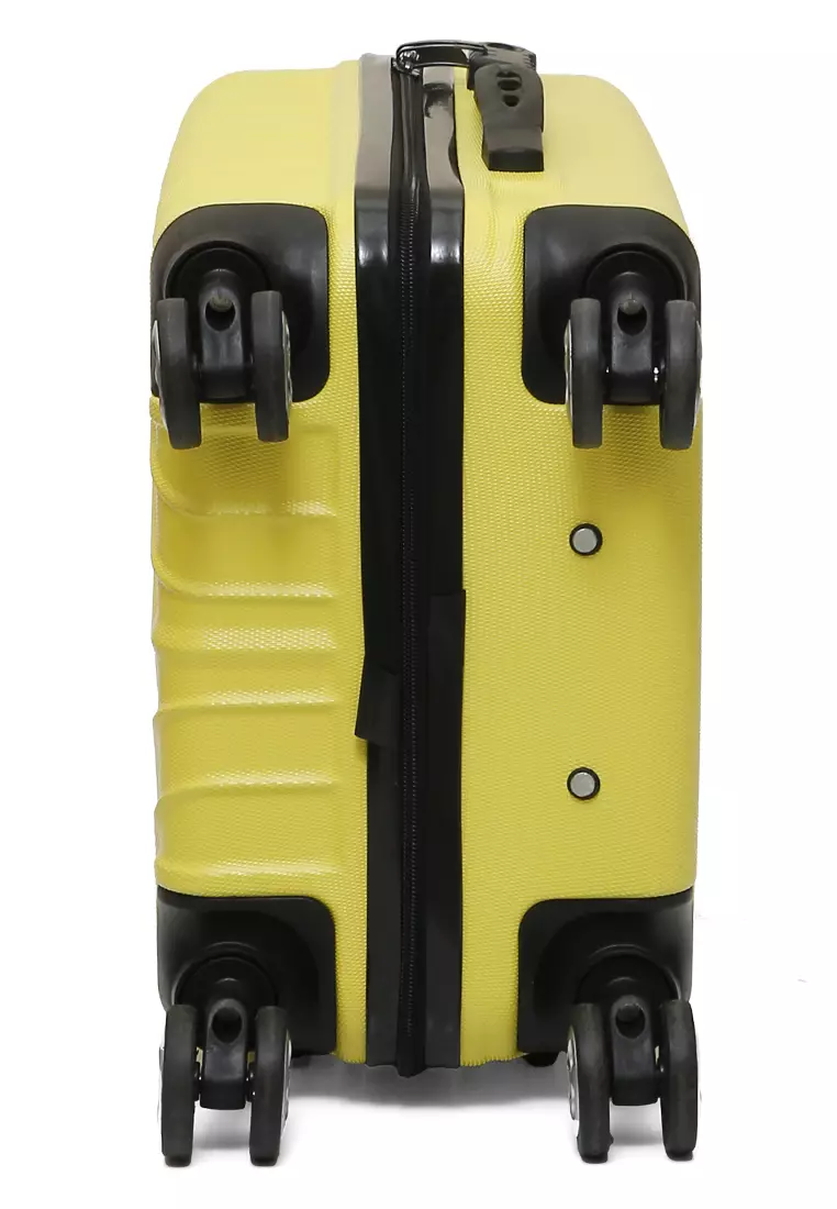 Carlton Tas Koper Hardcase Unisex Size 20Inch Suitcase Combination Lock Large Compartment Material ABS+PVC Coated ORIGINAL - Yellow