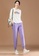 Its Me purple Elastic Waist Casual Trousers D6C94AA21983D9GS_5