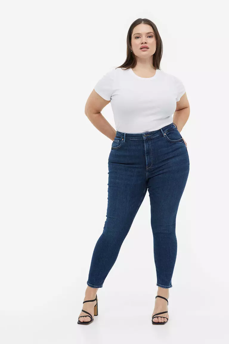 Zalora Skinny Plus Size Jeans NWT No Boundaries Junior S High Rise