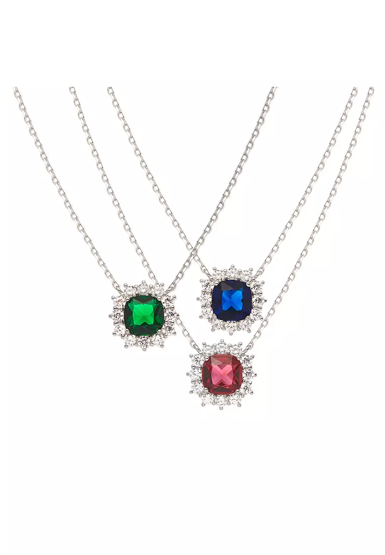 Grossé La Belle: 925 silver, CZ stone necklace GS20440