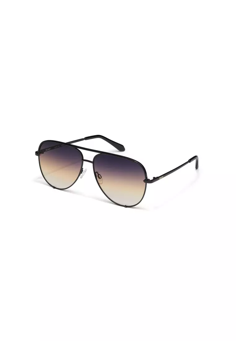 High Key Extra Large Sunglasses - Black/Futuredusk Poppy
