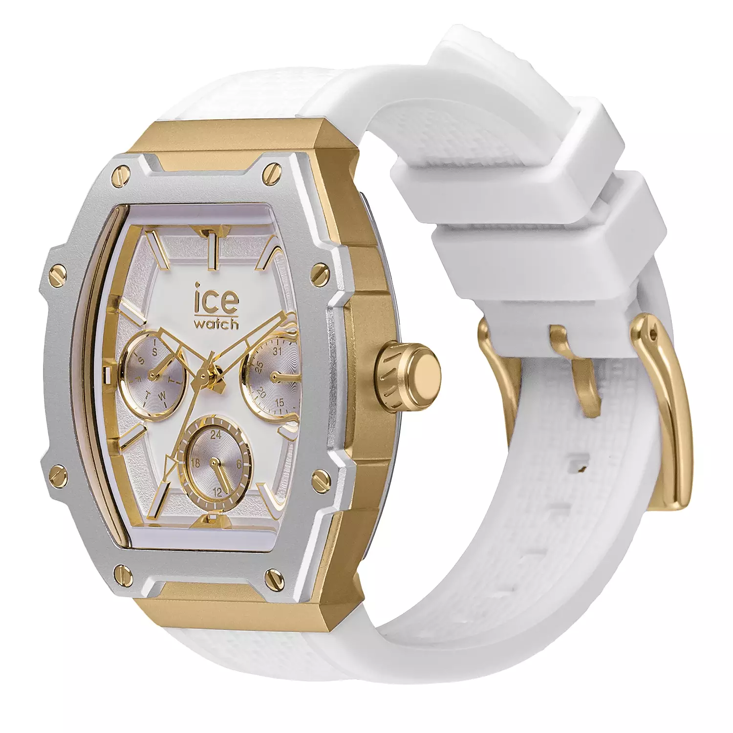 Jam Tangan Wanita Ice Watch ICE Boliday - White Gold 40mm [022871]