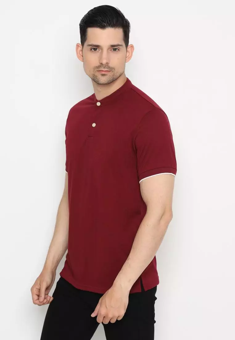 Matsuda Kaos Polos 20s Kragh Shanghai Pria Nakatsu