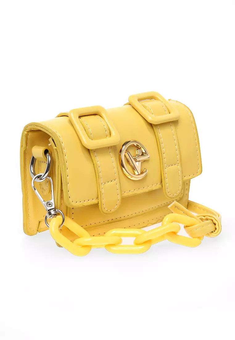 Tas Slempang Cute Design Simple Slingbags Wanita Premium Quality - Yellow