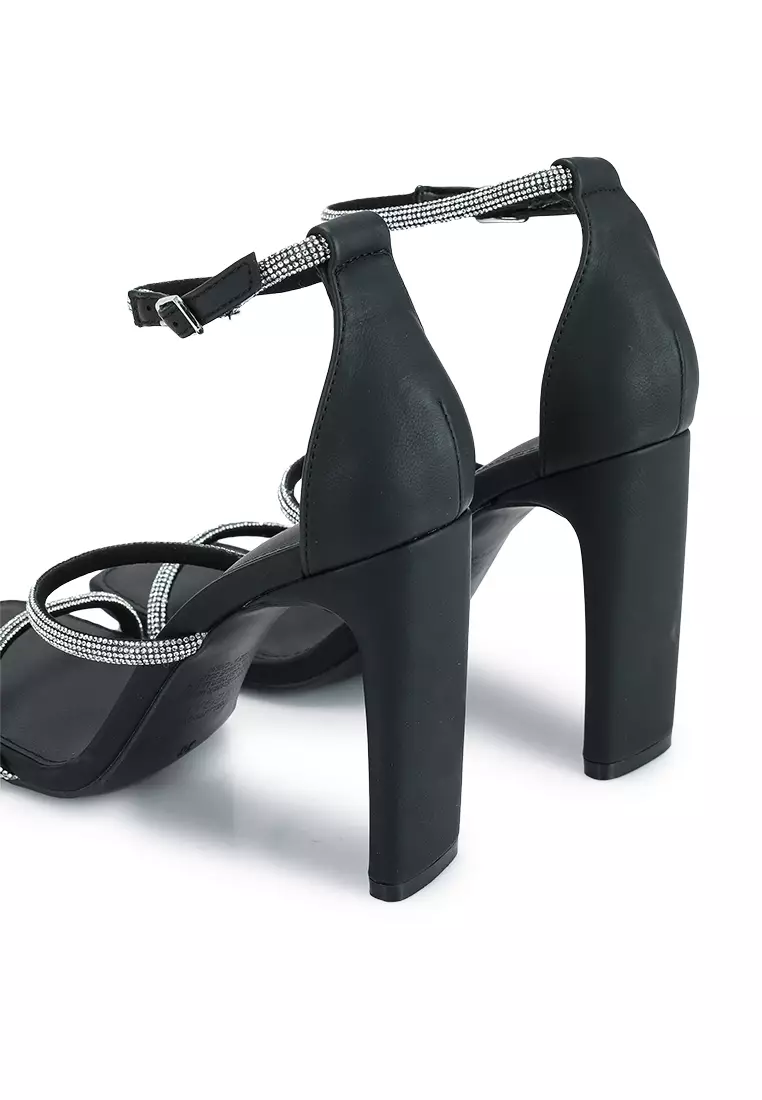 Mila Triple Strap Block Heels