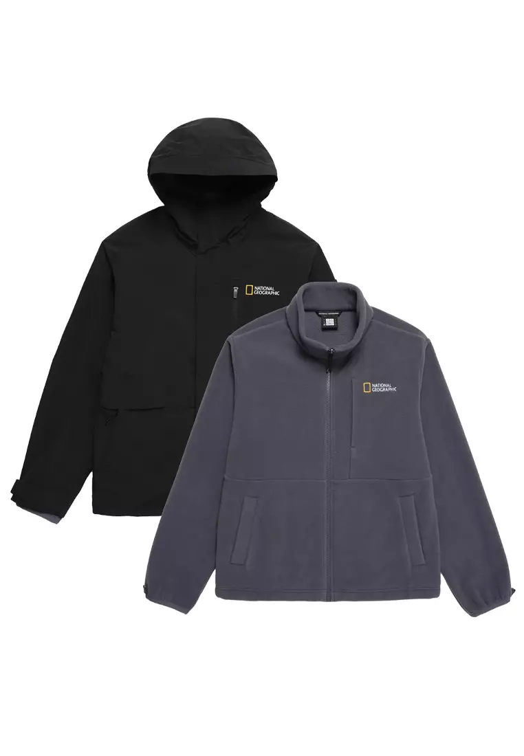 男女同款3-in-1抓毛絨外套