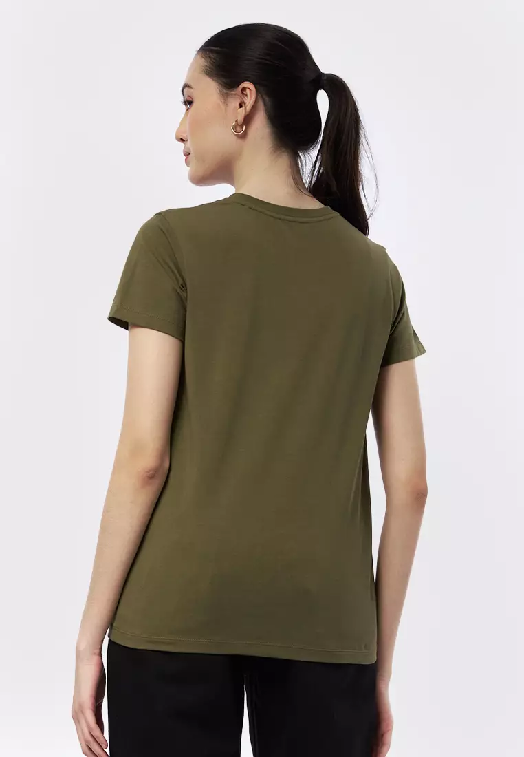 Basic Round Neck Cotton T-Shirt