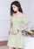 HAPPY FRIDAYS green Romantic Floral Print Off Shoulder Dress JW VY-WLY3003 22371AAAF6EC02GS_3
