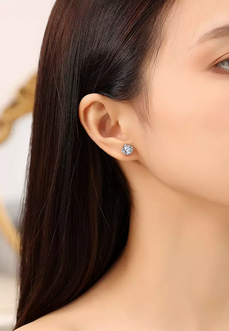 Anting Wanita Original Dilapisi Platinum Anti Luntur Fashion Perhiasan Anting Giwang Anting Tusuk