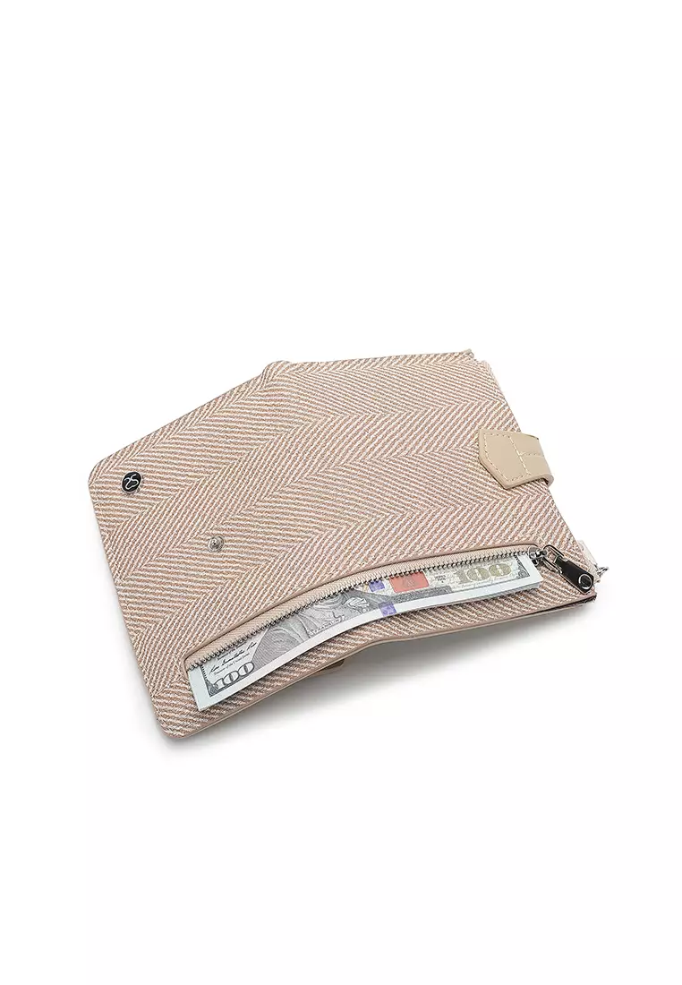 Women's Short Wallet / Purse - Apricot