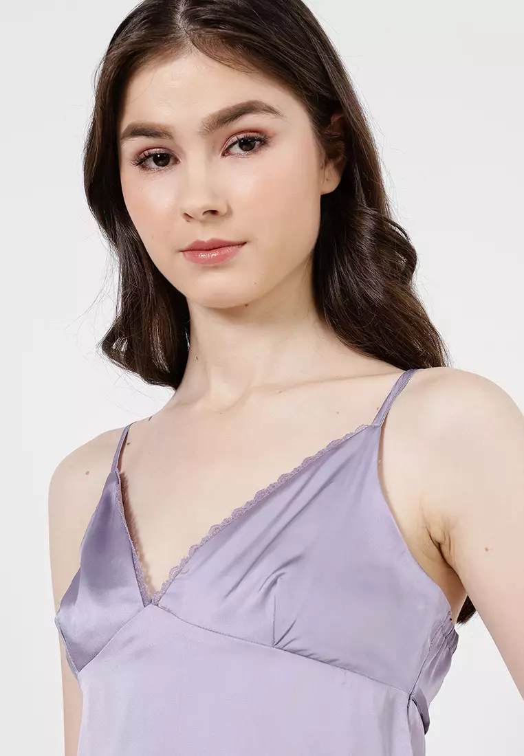 Estelle 綢緞蕾絲吊帶背心