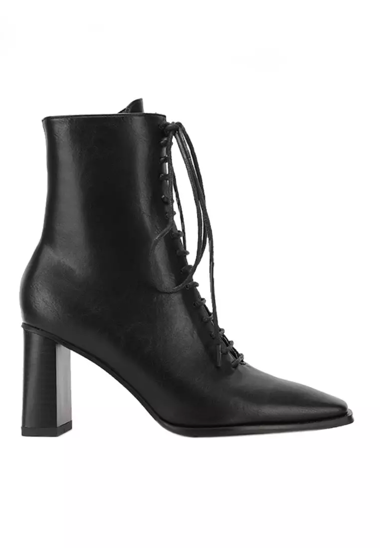 Discount on Twenty Eight Shoes  shoes - SKU: VANSA Fashion Front Lace-up Mid Boots VSW-B05022