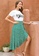 Twenty Eight Shoes green VANSA Chiffon Irregular Skirt VCW-Sk6366 9DF2CAA8B13F20GS_3