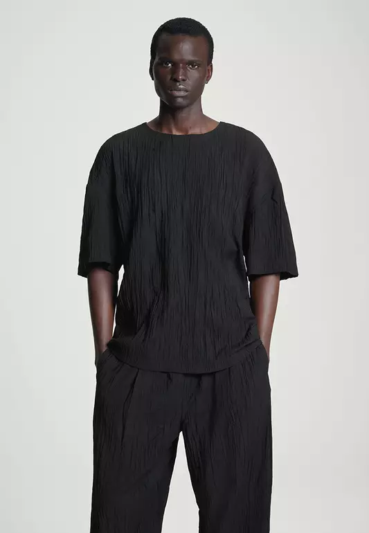 Oversized Crinkled T-Shirt