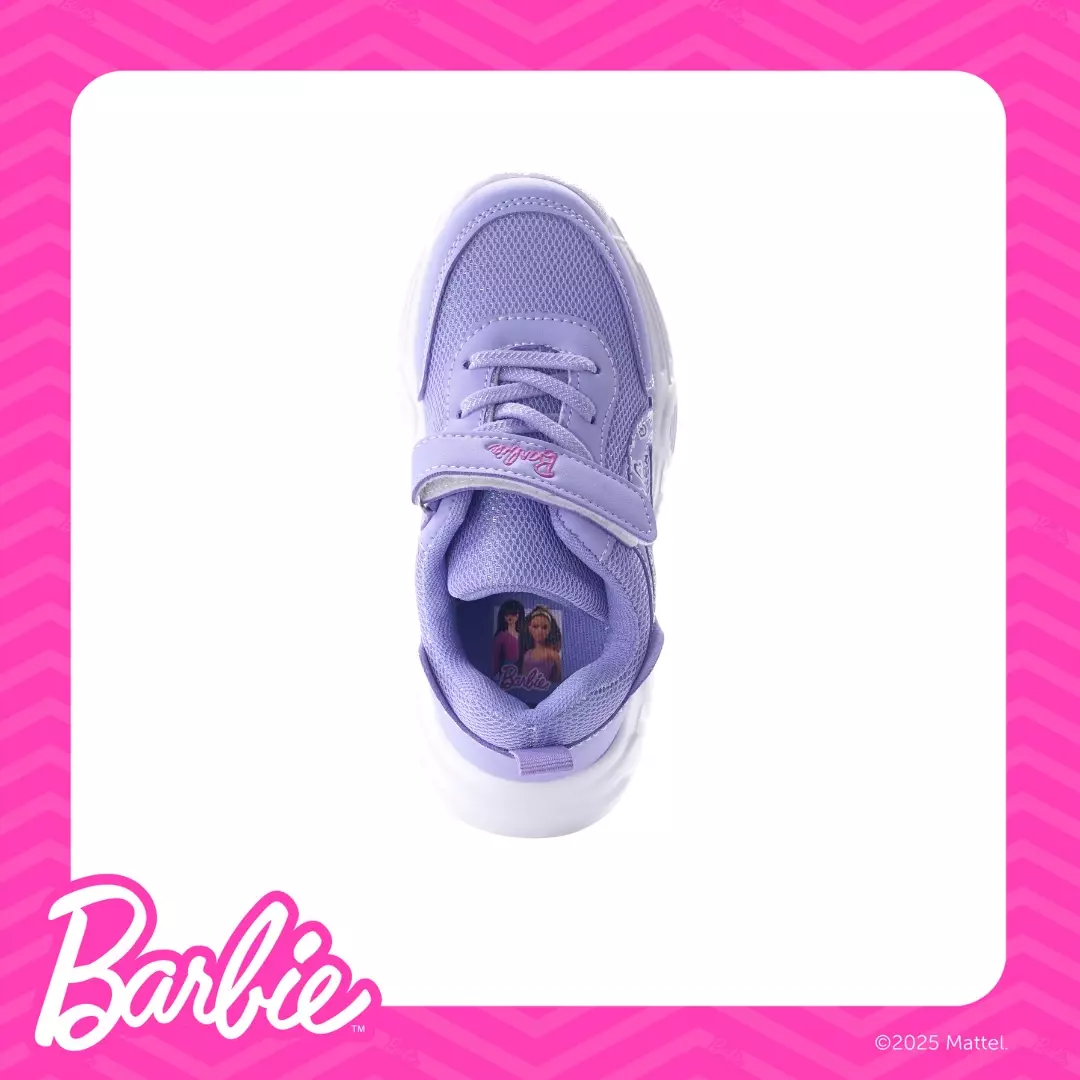BARBIE - SEPATU LED WANITA ANAK KIDS CH840272WK UNGU