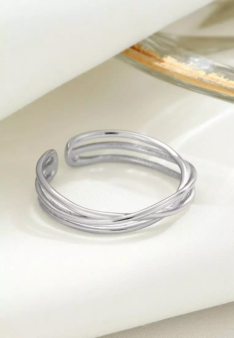 LDR24021 S925 Silver Trendy Ring