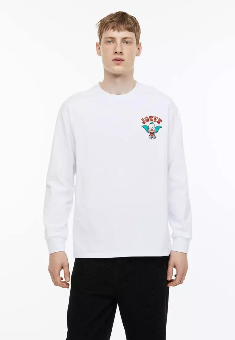 Buy H M Relaxed Fit Long Sleeved Jersey Top 2024 Online ZALORA
