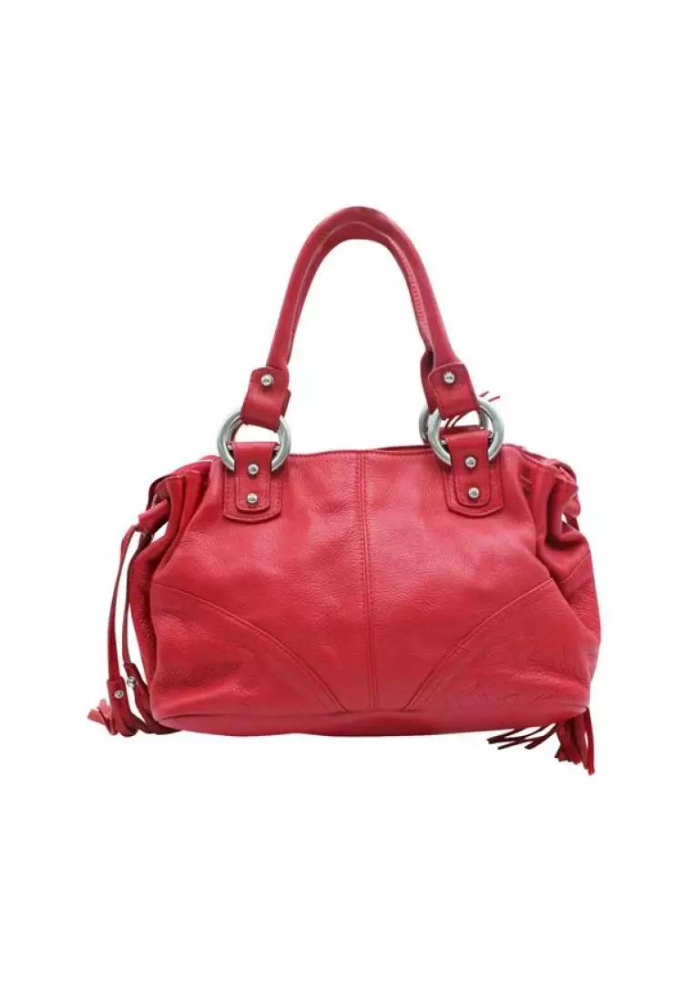 Buy Salvatore Ferragamo Pre Loved SALVATORE FERRAGAMO Red Leather
