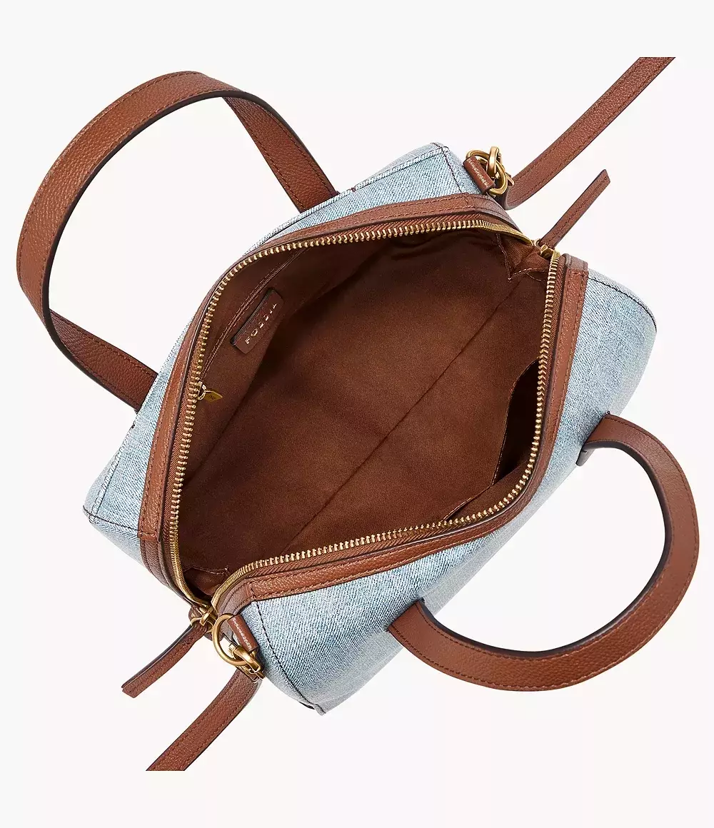 Fossil Sydney Coated Canvas Satchel Denim Tas Wanita SHB3288-423