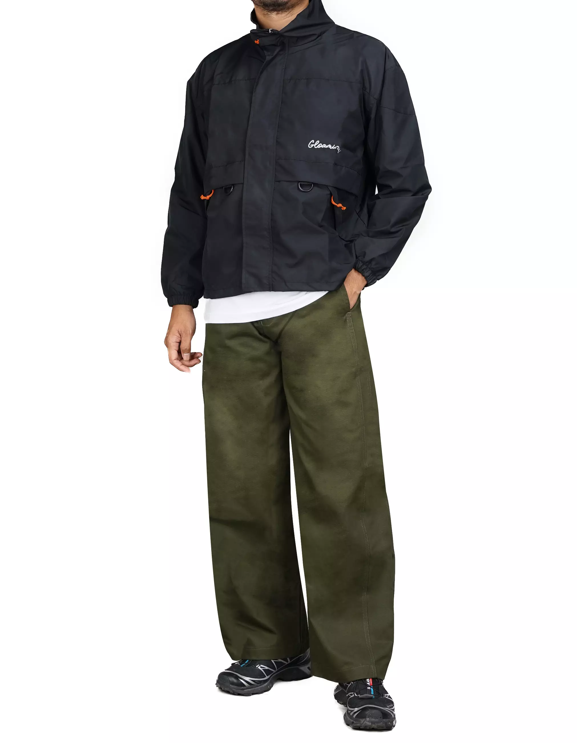 Gloaming Celana Barrel Twill Baggy Unisex Army