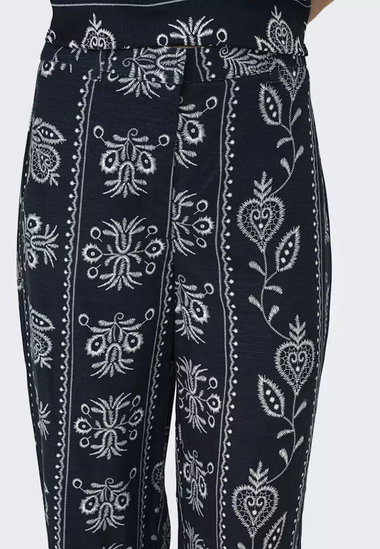 High Waist Cropped Pants