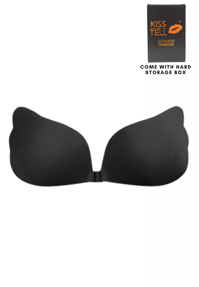 Special Bundle Angel Seamless Push Up Nubra and Clothes Tape Lingerie in Black