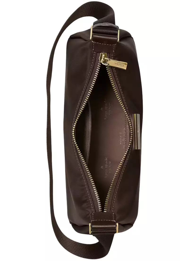 Carter Nylon Small Shoulder Bag - Hot Fudge KL967