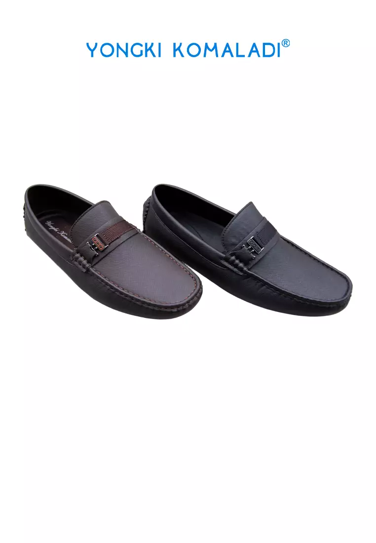 YONGKI KOMALADI SEPATU MOCCASIN PRIA OL-DNL301-25 HITAM