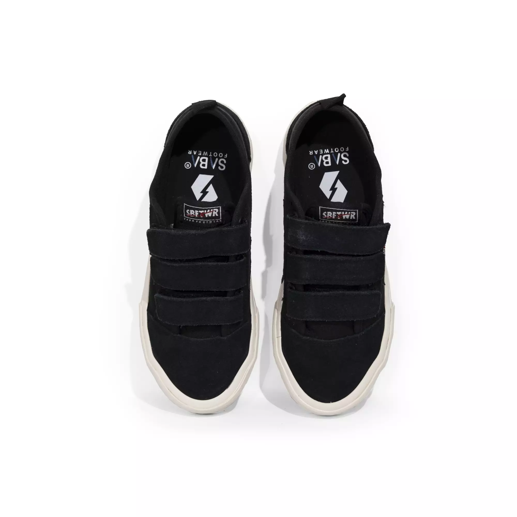 SABA Reno ALL Black White - Sepatu Sneakers Pria Wanita