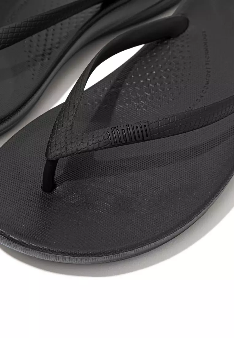 Buy FitFlop FitFlop iQUSHION Women's Ergonomic Flip-Flops - All Black ...
