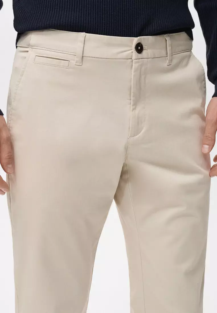 Prato Cropped Tapered Chino Trousers