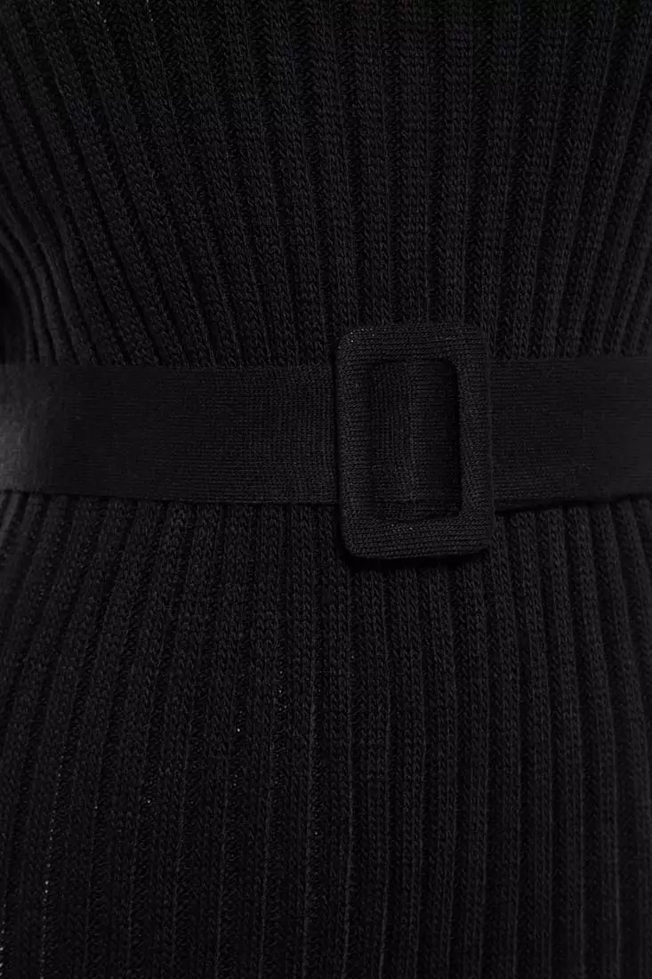 Belted Knit Dress