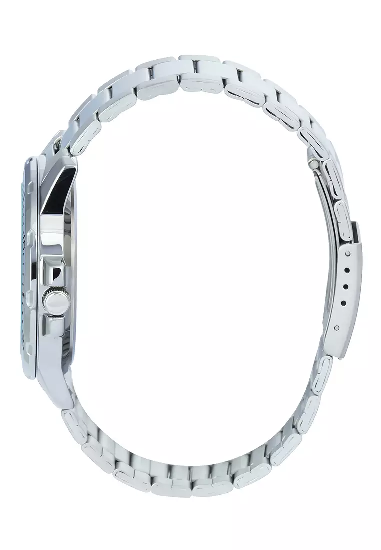 Casio Standard Series - Jam Tangan Analog Pria - Light Green Dial Silver Stainless Steel - MTP-VD01D-3E1V