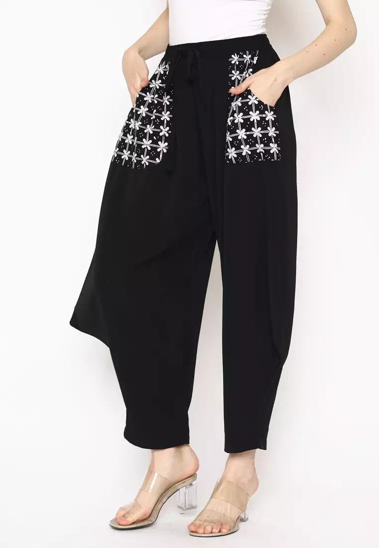 Celana Batik Wanita - Bawahan Batik - Bhatara Batik Delma Pants - Celana Batik Etnik Modern