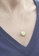 Majade Jewelry green and silver Peridot Drop Shape Necklace In 14k White Gold And Diamond 2B338AC298A3C0GS_7