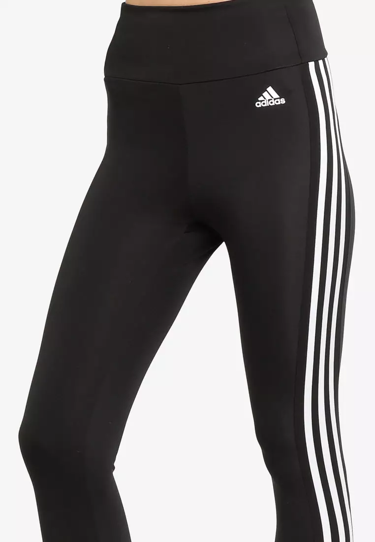 Adidas Climalite Black 3 stripes Leggings (28in), Women's Fashion,  Activewear on Carousell