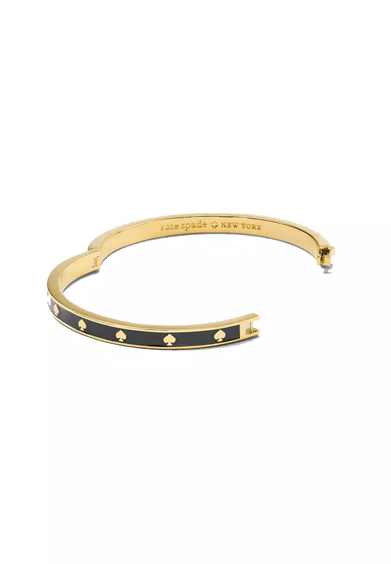 Buy Kate Spade KATE SPADE Spot The Spade Enamel Hinged Bangle Black