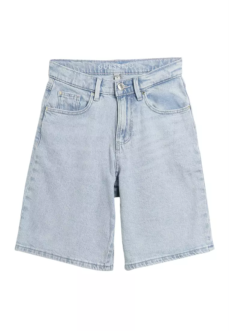 Buy GUESS Denim Oversize Shorts 2024 Online | ZALORA