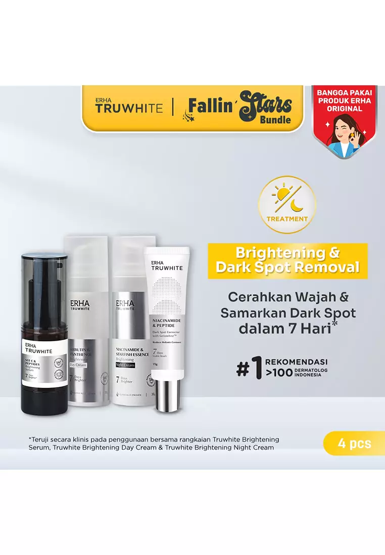 TRUWHITE Brigthening & Dark Spot Removal Set - Paket Pencerah Wajah