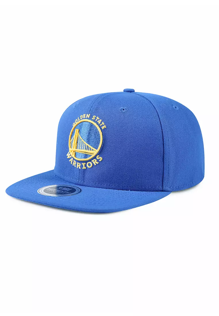 Logo Embroidery Golden State Warriors Mens Flat Flexfit Cap