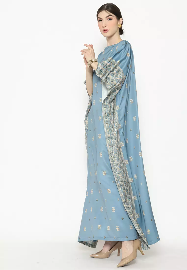 Kanzi Exclusive Short Sleeve Songket Kaftan