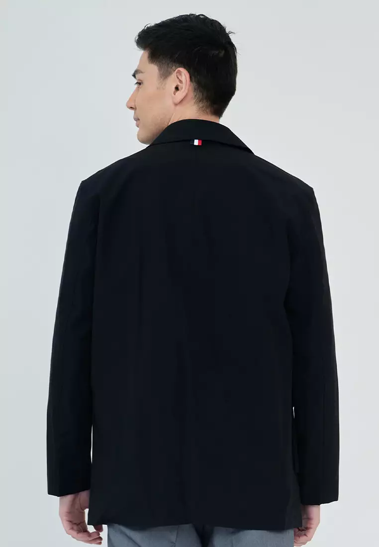 Stretch Solid Color Trench Coat