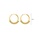 Glamorousky silver Fashion Simple Plated Gold 316L Stainless Steel Geometric Circle Earrings 4F621ACCA90EB3GS_2