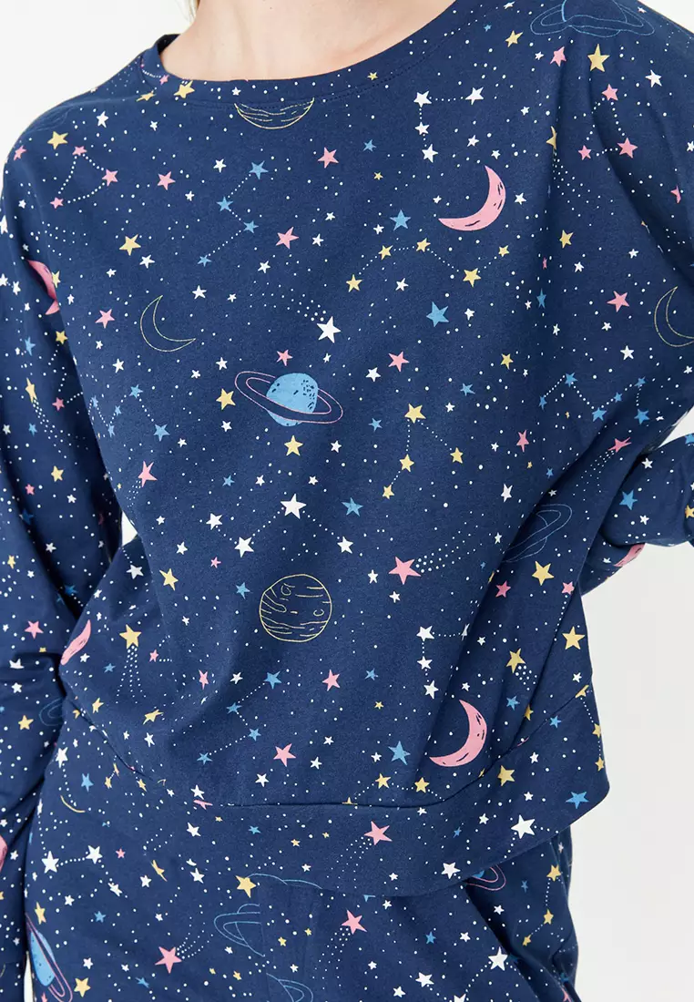 Galaxy Printed Pajamas Set