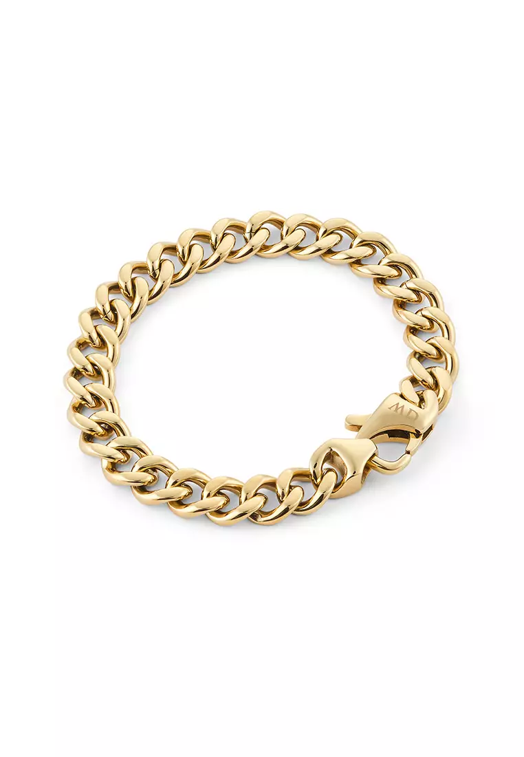 Ellipse Cuban Chain Bracelet Gold Unisex Bracelet for women and men stainless steel crystal Bracelet DW Official Authentic Original